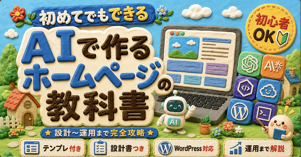 AIで作るホームページの教科書